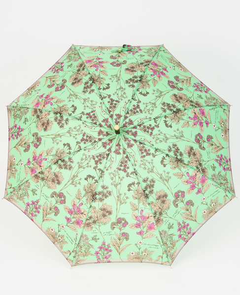 【manipuri/マニプリ】晴雨兼用UV加工付き長傘 ネイティブビット/ボタニカル 詳細画像 グリーン 1