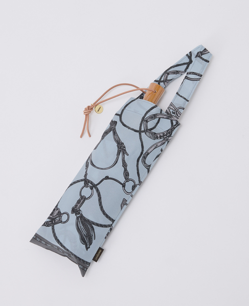 【manipuri/マニプリ】晴雨兼用UV加工付き折傘 タングルベルト/トルクメン 詳細画像 ライトグレー 3