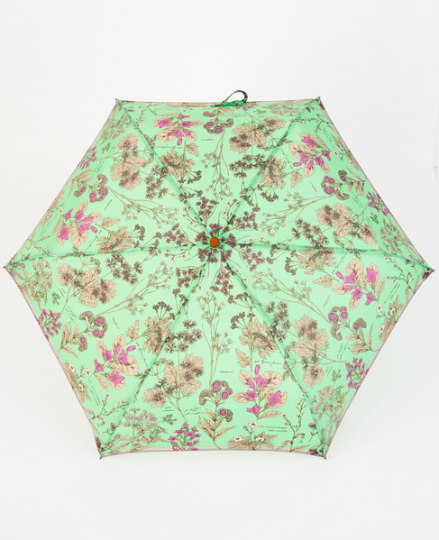 【manipuri/マニプリ】晴雨兼用UV加工付き折傘 タングルベルト/トルクメン 詳細画像 グリーン 1