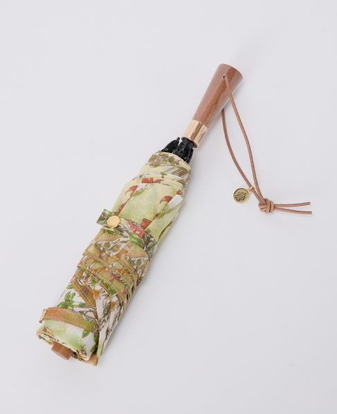 【manipuri/マニプリ】晴雨兼用UV加工付き折傘 オランジュリーガーデン 詳細画像 ベージュ 3