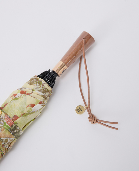 【manipuri/マニプリ】晴雨兼用UV加工付き折傘 オランジュリーガーデン 詳細画像 ベージュ 4