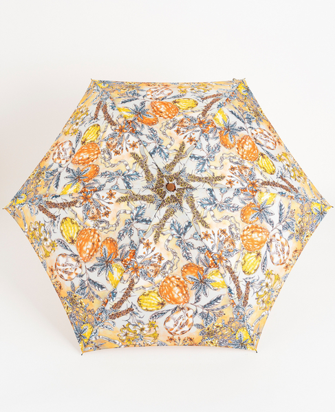 【manipuri/マニプリ】晴雨兼用UV加工付き折傘 オランジュリーガーデン 詳細画像 グレー 1