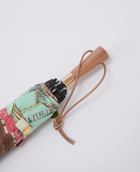 【manipuri/マニプリ】晴雨兼用 UV加工付き折傘 リヤド 詳細画像 レッド 5