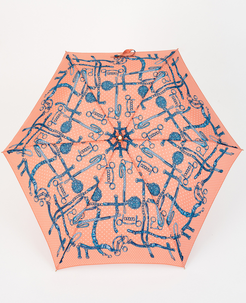 【manipuri/マニプリ】［軽量］晴雨兼用 UV加工付き折傘 ドットビット 詳細画像 ピンク 1