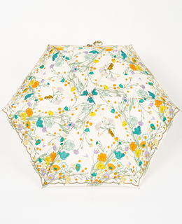 【manipuri/マニプリ】［軽量］晴雨兼用 UV加工付き折傘 カレイドバンダナ/ブルーム/ジャングルフルーツ/天界図