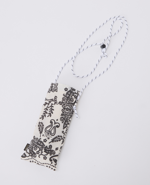 【manipuri/マニプリ】［軽量］晴雨兼用 UV加工付き折傘 カレイドバンダナ/ブルーム/ジャングルフルーツ/天界図 詳細画像 ホワイト 3