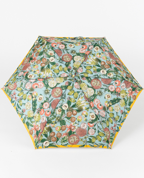 【manipuri/マニプリ】［軽量］晴雨兼用 UV加工付き折傘 カレイドバンダナ/ブルーム/ジャングルフルーツ/天界図 詳細画像 水色 1