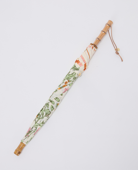 【manipuri/マニプリ】UV加工付き日傘 フラワー/アンティークフラワー/ネイティブビット 詳細画像 生成り 2