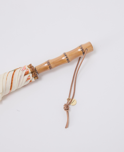 【manipuri/マニプリ】UV加工付き日傘 フラワー/アンティークフラワー/ネイティブビット 詳細画像 生成り 3