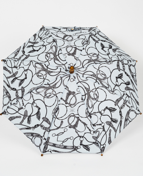 【manipuri/マニプリ】UV加工付き日傘 フラワー/アンティークフラワー/ネイティブビット 詳細画像 ライトグレー 1