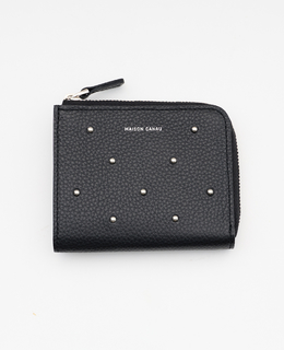 《別注》【MAISON CANAU/メゾンカナウ】L字ファスナー折り財布 スタッズ