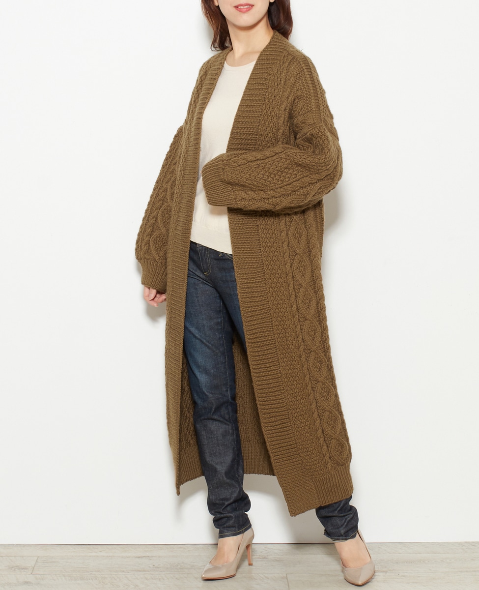 I Love Mr Mittens ダイヤケーブルロングカーディガン 商品詳細 メルローズ公式通販 Melrose Store メルローズストア