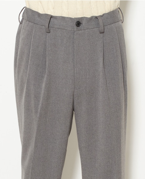 MASTER FRAMETRストレッチワイドテーパードパンツ 詳細画像 グレー 4