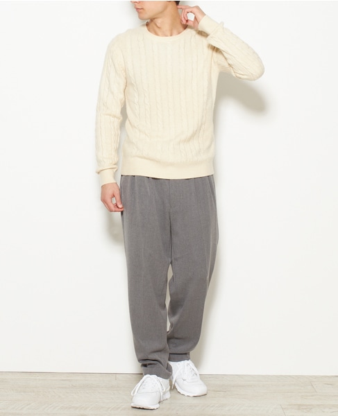 MASTER FRAMETRストレッチワイドテーパードパンツ 詳細画像 グレー 8