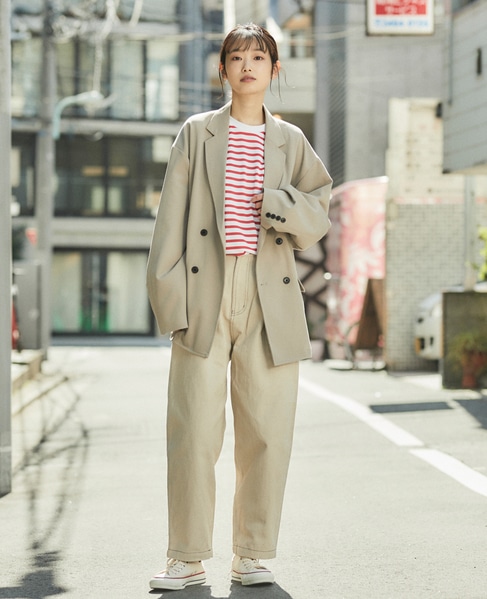 MASTER FRAME １Pワイドイージーパンツ 詳細画像 グレイッシュベージュ 2