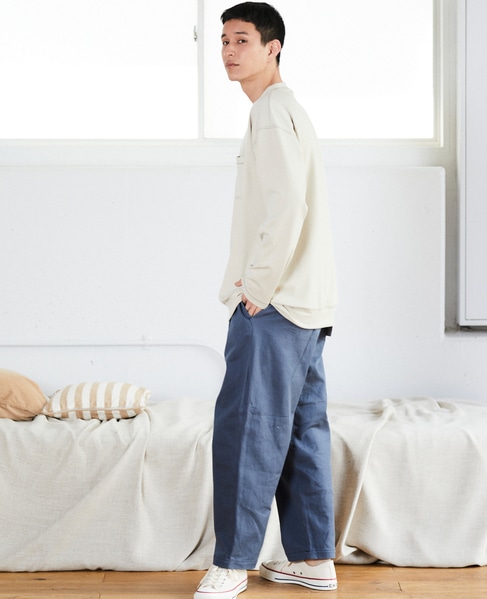 MASTER FRAME １Pワイドイージーパンツ 詳細画像 ブルー 2