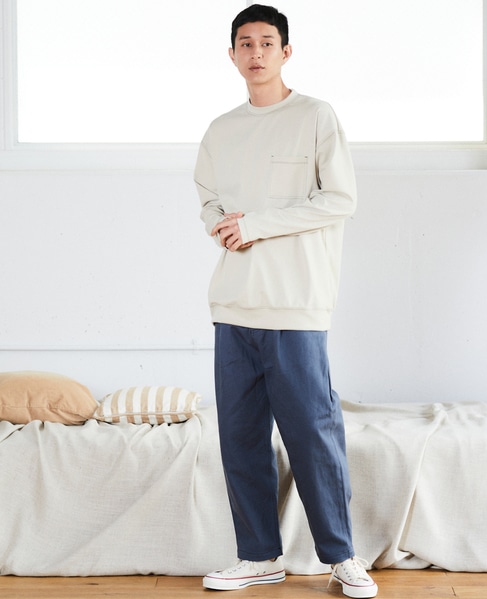 MASTER FRAME １Pワイドイージーパンツ 詳細画像 ブルー 3