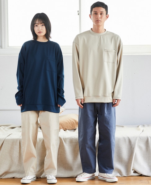 MASTER FRAME １Pワイドイージーパンツ 詳細画像 ブルー 7