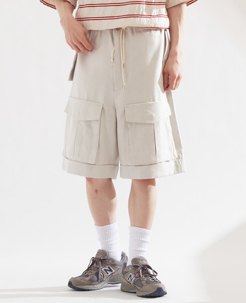 [WEB限定] UNPERFECT LINEN SHORT PANTS 詳細画像 ホワイト 5