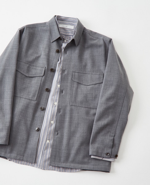 2wayTWギャバジンCPOブルゾン 詳細画像 グレー 12