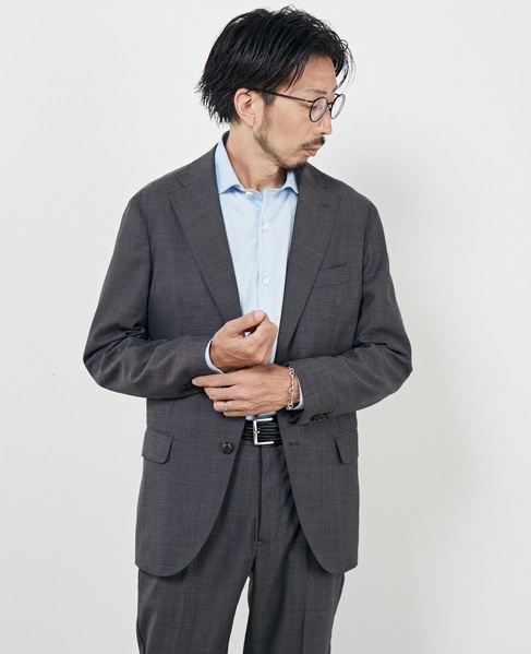 SOLOTEXウールセットアップジャケット 詳細画像 グレー 1