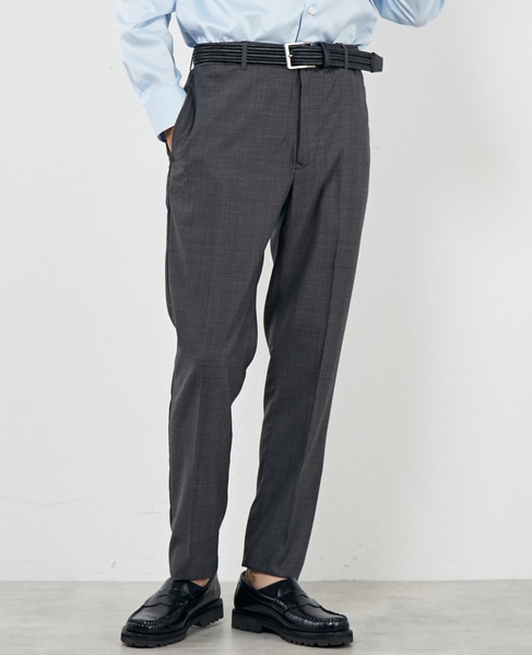 SOLOTEXウールスセットアップパンツ 詳細画像 グレー 1