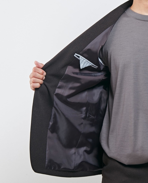 【WEB限定】イージーケアピンヘッドセットアップジャケット 詳細画像 ブラウン 11