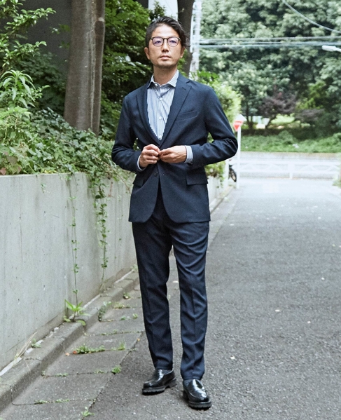 【WEB限定】イージーケアピンヘッドセットアップジャケット 詳細画像 ブラウン 20