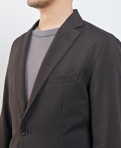 【WEB限定】イージーケアピンヘッドセットアップジャケット 詳細画像 ブラウン 6