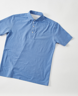 【WEB限定】ALBINIカノコホリゾンタルカラーポロシャツ