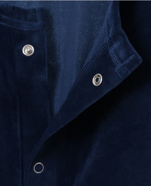 MASTER FRAME ベロアクルーカーディガン 詳細画像 ブルー 6