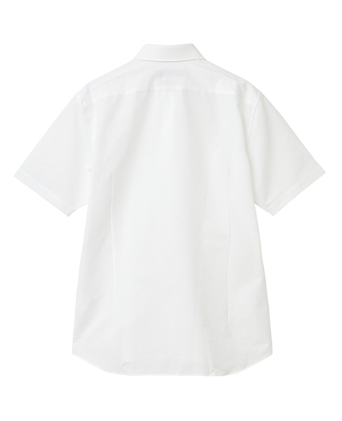 HITOYOSHI Wネーム エバレットサッカーワイドカラー半袖シャツ 詳細画像 ホワイト 4
