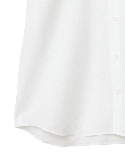 HITOYOSHI Wネーム エバレットサッカーワイドカラー半袖シャツ 詳細画像 ホワイト 7