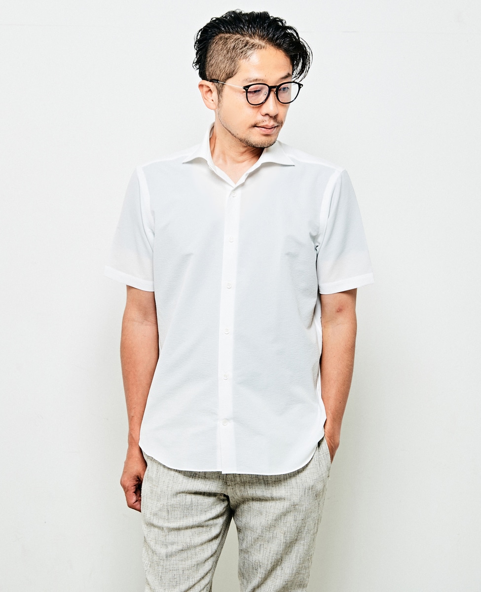 Dotyears ローズ ホワイト 変形 シャツ - Tシャツ/カットソー(七分/長袖)