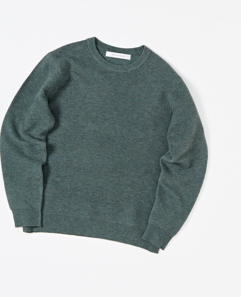 イージーケアリップルクルーネックニット 詳細画像 ネイビー 13