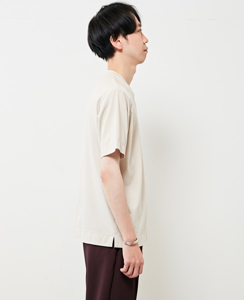 ハイシャインキーネックTシャツ 詳細画像 グレイッシュベージュ 5