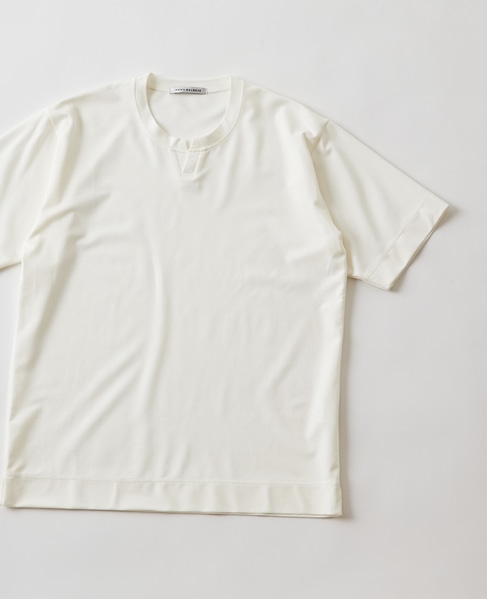 ハイシャインキーネックTシャツ 詳細画像 グレイッシュベージュ 9