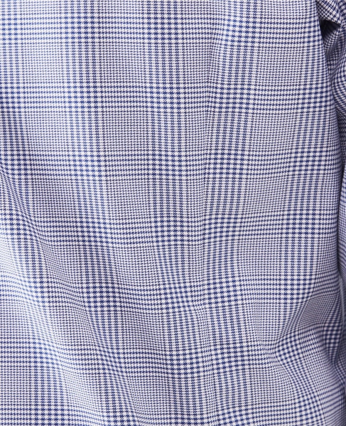 HITOYOSHI Wネーム ブルーパターンワイドカラーシャツ 詳細画像 グレンチェック 6