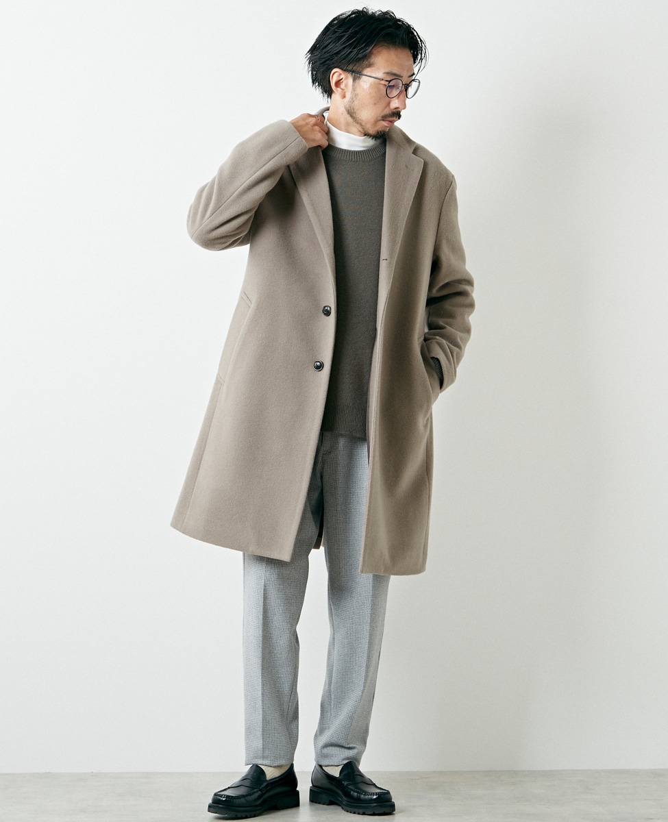 SUPER110'S ビーバーチェスターコート｜MEN'S MELROSE（メンズ