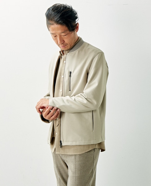 ダウンファブリックショートブルゾン 詳細画像 グレー 17