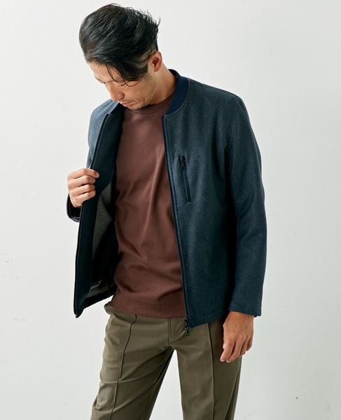 ダウンファブリックショートブルゾン 詳細画像 グレー 25