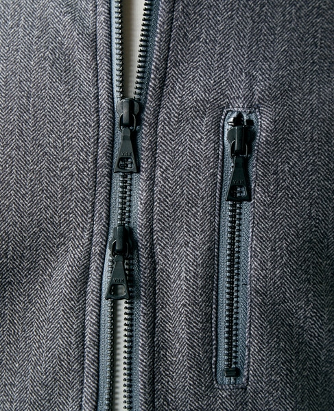 ダウンファブリックショートブルゾン 詳細画像 グレー 8