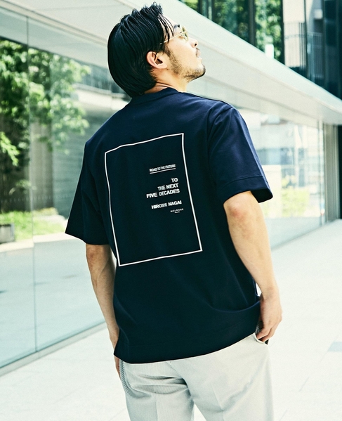 【メルローズ50周年限定】HIROSHI NAGAI × MEN'S MELROSE ROAD TO THE FUTURE Tシャツ 詳細画像 ブルーグレー 5
