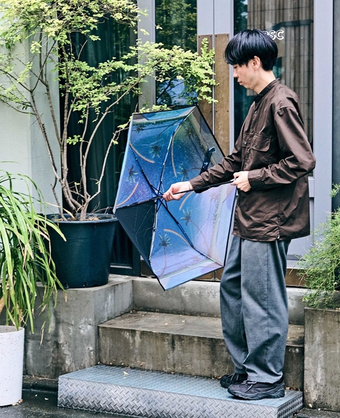 【別注】HIROSHI NAGAI ×Wpc. × MEN'S MELROSE　折り畳み傘 詳細画像 ブルー 20