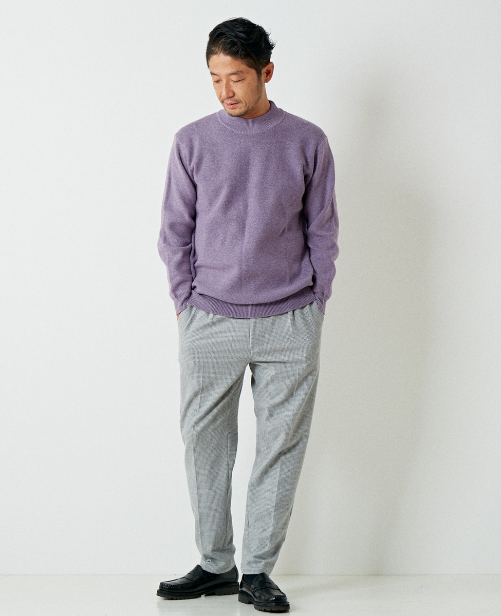 WEB限定】ミラノリブモックネックセーター｜MEN'S MELROSE（メンズ 