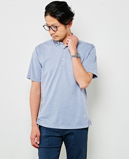 【WEB限定】リネンライクカノコボタンダウンカラーポロシャツ