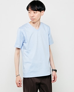【WEB限定】ハイゲージスムースVネックTシャツ