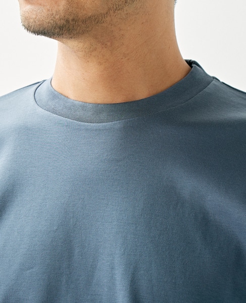 【WEB限定】シルケットスムースクルーネックロングスリーブTシャツ 詳細画像 ブルー 14
