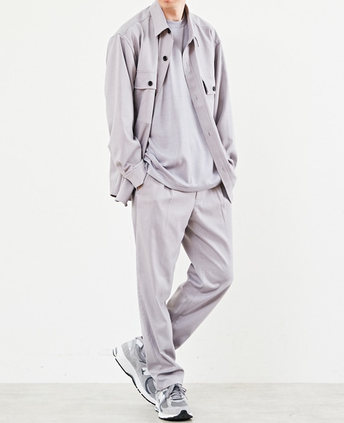 【MASTER FRAME】イージーケアCPOシャツジャケット 詳細画像 ブルーグレー 15