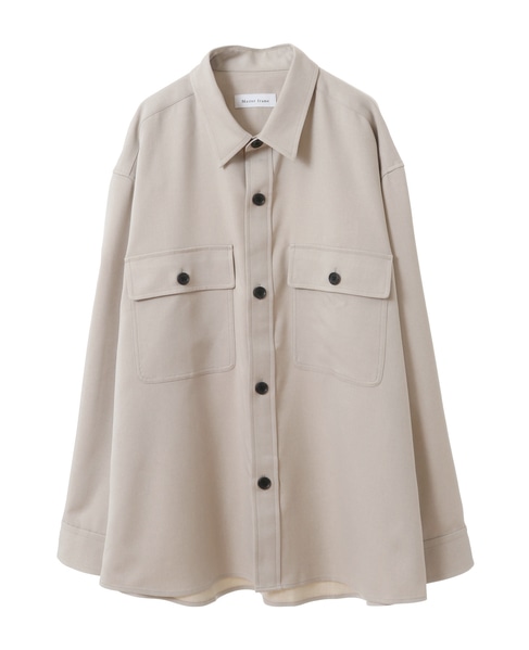 【MASTER FRAME】イージーケアCPOシャツジャケット 詳細画像 ブルーグレー 2